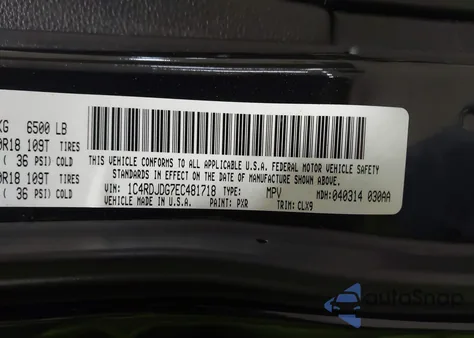 2014 Dodge Durango Limited from USA, damaged, VIN 1C4RDJDG7EC481718